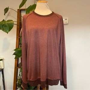 TED BAKER Men’s Maroon Pullover Crewneck Sweater